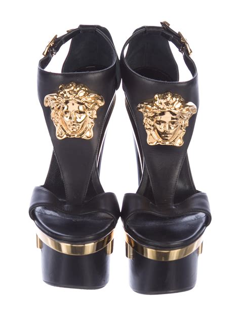 versace medusa shoes replica|versace medusa detail round heels.